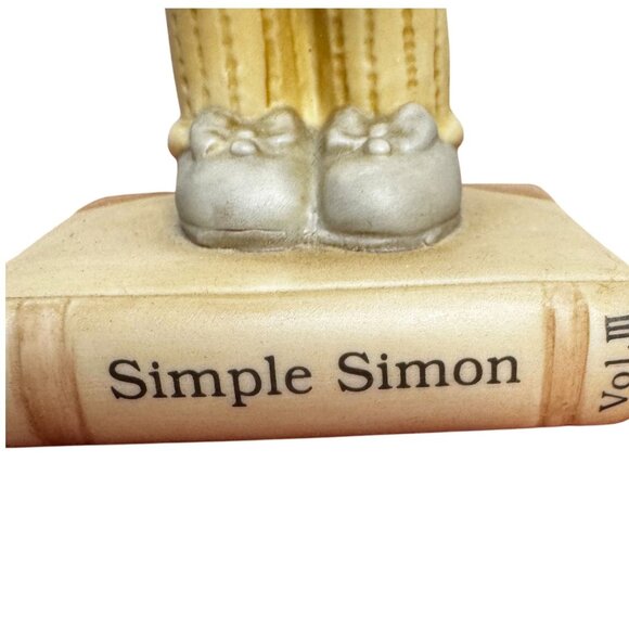 Vtg Enesco 1992 Simple Simon Figurine Limited Edition 4697/18000 Porcelain 5.5" - Picture 6 of 9